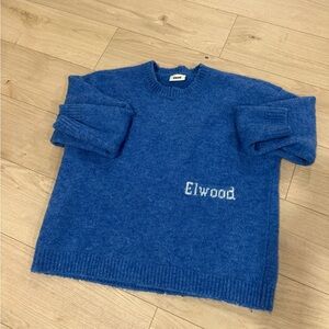 Elwood Women's Cozy Blue Crew Neck Sweater